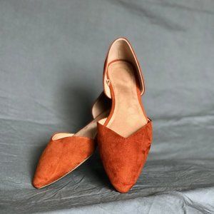 Ballet Flats, Flats, Orange